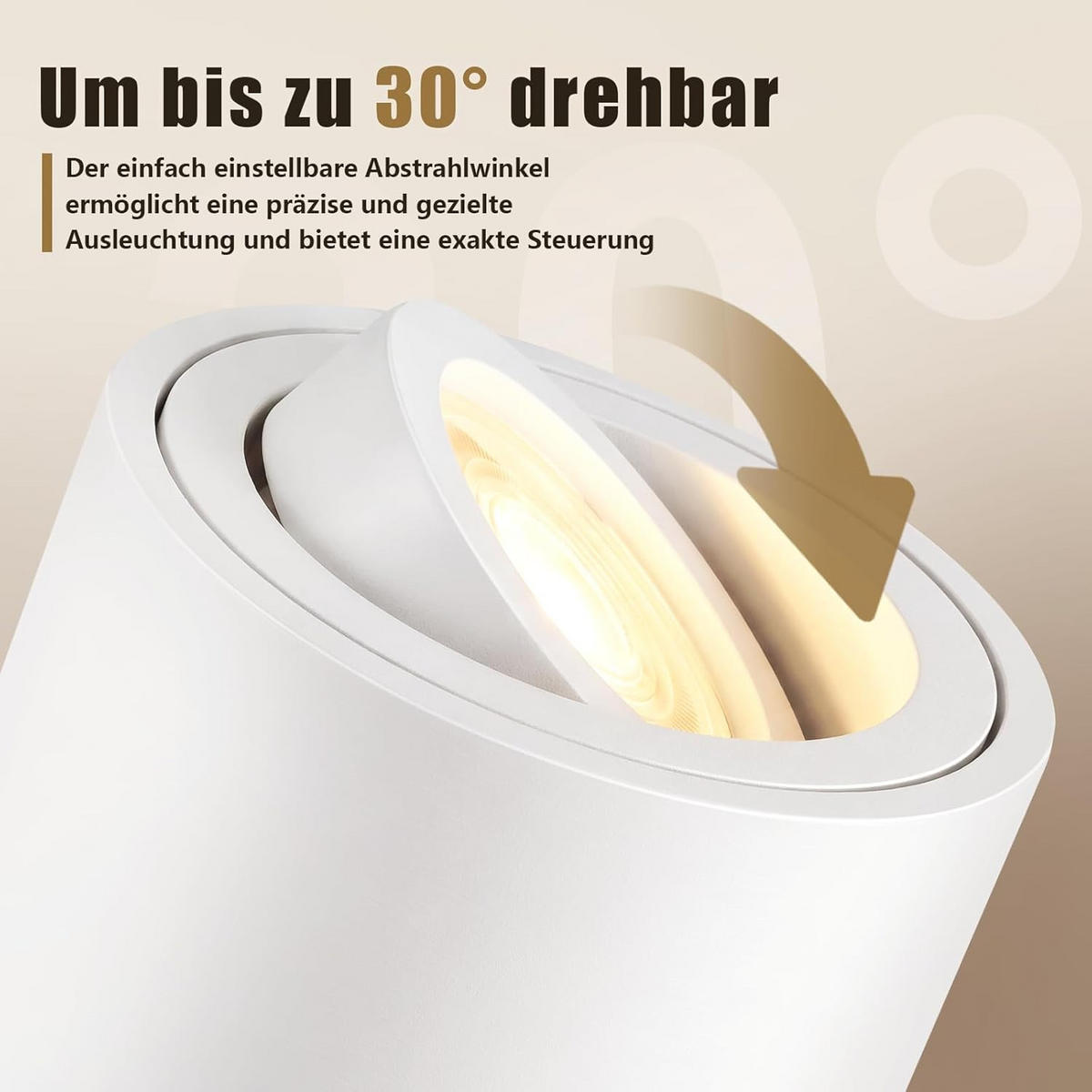 LED Einbaustrahler 18/18/8cm - Weiß, Metall (18/18/7.5cm) - Nettlife