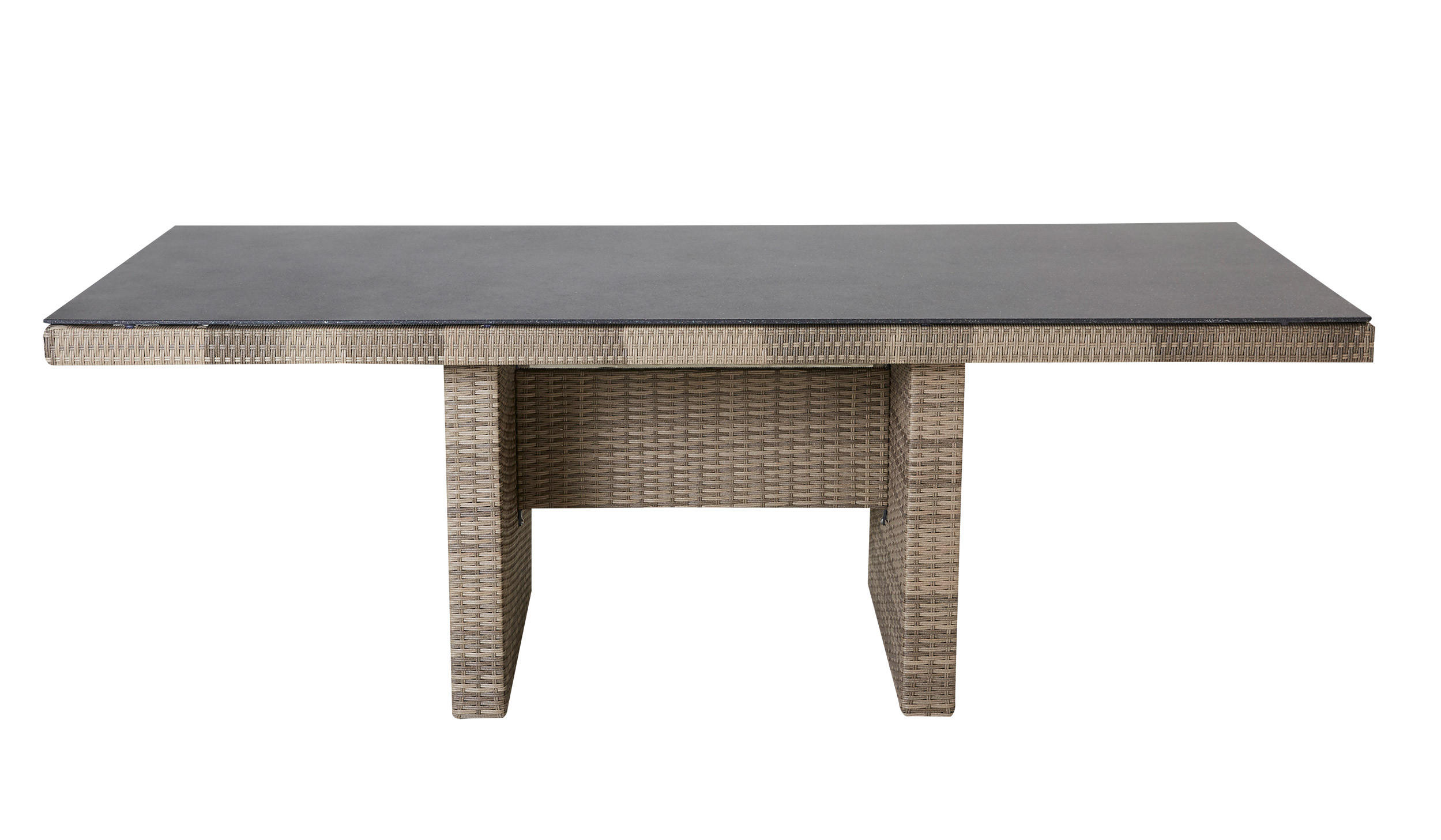 GARTENTISCH Topeka 220x95x74cm Spraystone, Braun - Braun, Stein (100/220/75cm) - dasmöbelwerk