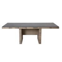 GARTENTISCH Topeka 220x95x74cm Spraystone, Braun - Braun, Stein (100/220/75cm) - dasmöbelwerk