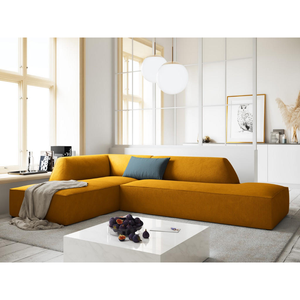 Thumbnail - Micadoni Ecksofa, Gelb, Textil, 4-Sitzer, L-Form, 273x180 cm, Hergestellt in Europa, Oeko-Tex®, Wohnzimmer, Sofas & Couc...