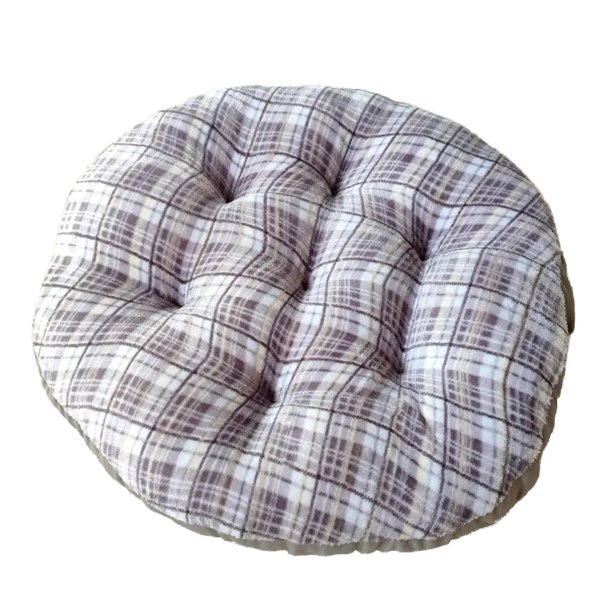 GARTENHOCKERAUFLAGE 40/40/8cm - Silberfarben, Textil (40/8/40cm) - Authentics