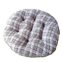 GARTENHOCKERAUFLAGE 40/40/8cm - Silberfarben, Textil (40/8/40cm) - Authentics