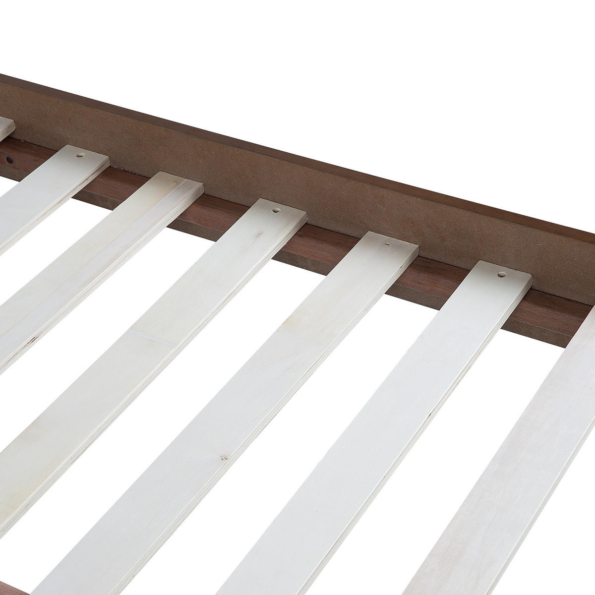 BETT 140/200 cm Dunkler Holzfarbton Berric - Dunkelbraun, Holzwerkstoff (140/200cm) - Beliani