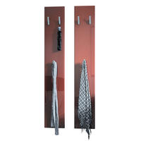 GARDEROBENPANEEL Wandpaneel Bordeaux Hochglanz - Bordeaux, Holzwerkstoff (24/140/2cm) - Vladon