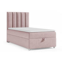 BOXBETT mit Bettkasten Trinity K10-SINGLE Bonellfederkern inkl. Topper - Rosa, Holz/Holzwerkstoff (70/200cm) - Best For Home