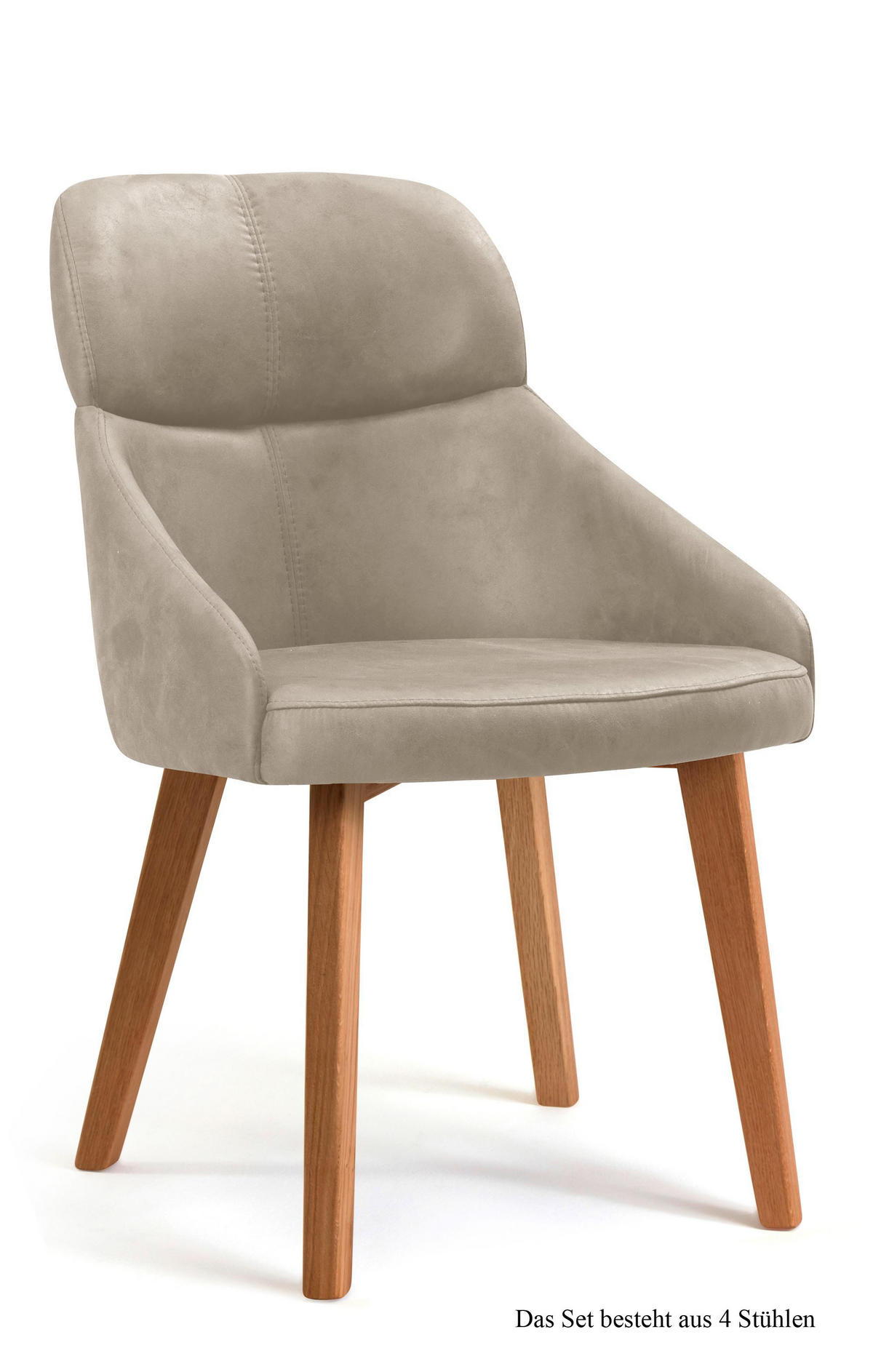 ESSZIMMERSTUHL (4er-Set) Dasya 52x82x63 Eiche geölt/Natur - Eichefarben/Naturfarben, Kunststoff (63/82/52cm) - 58aufmkessel