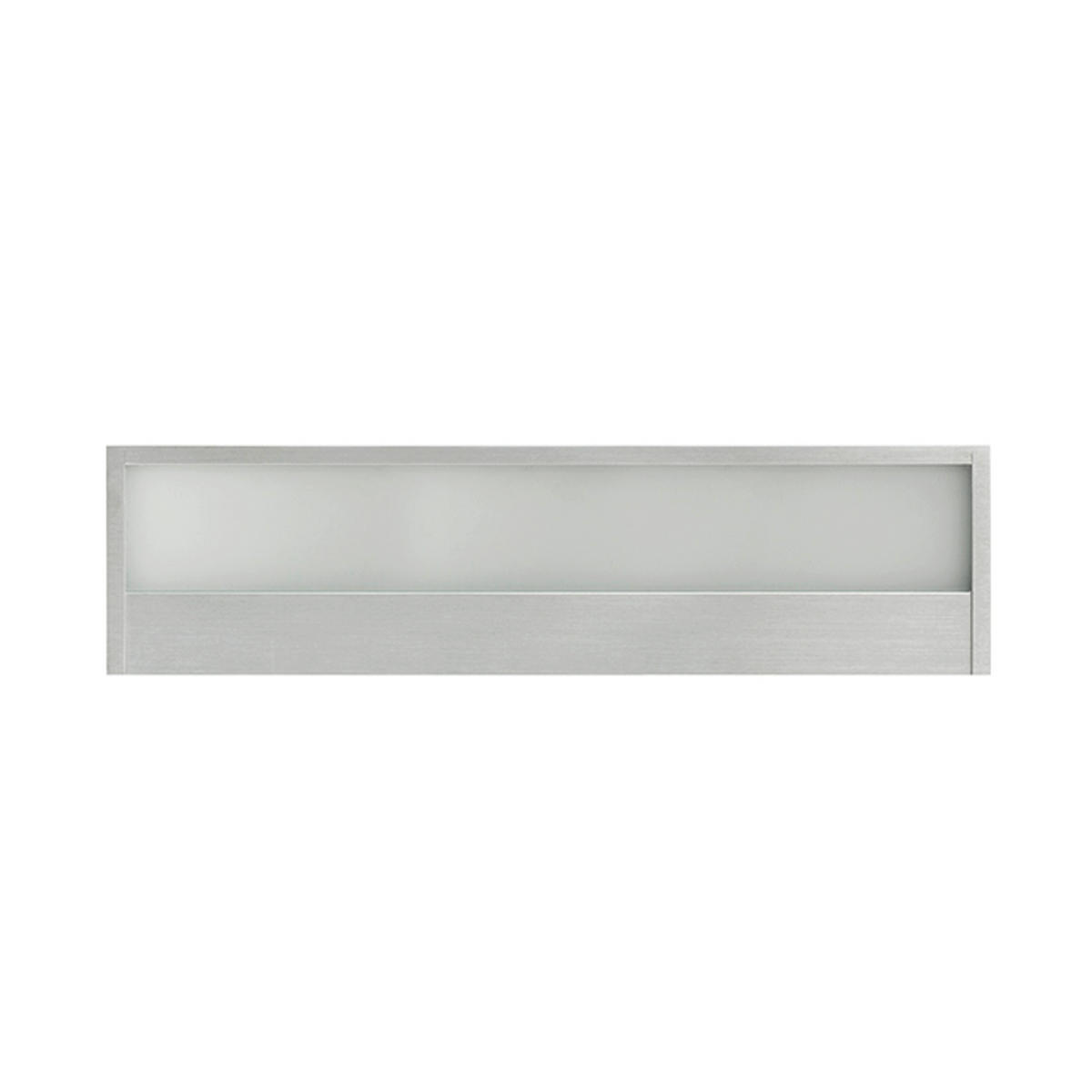 WANDLEUCHTE PRIO LED 62 gebürstetes Aluminium 33 W - Silberfarben, Metall (12/63/62cm) - Rendl