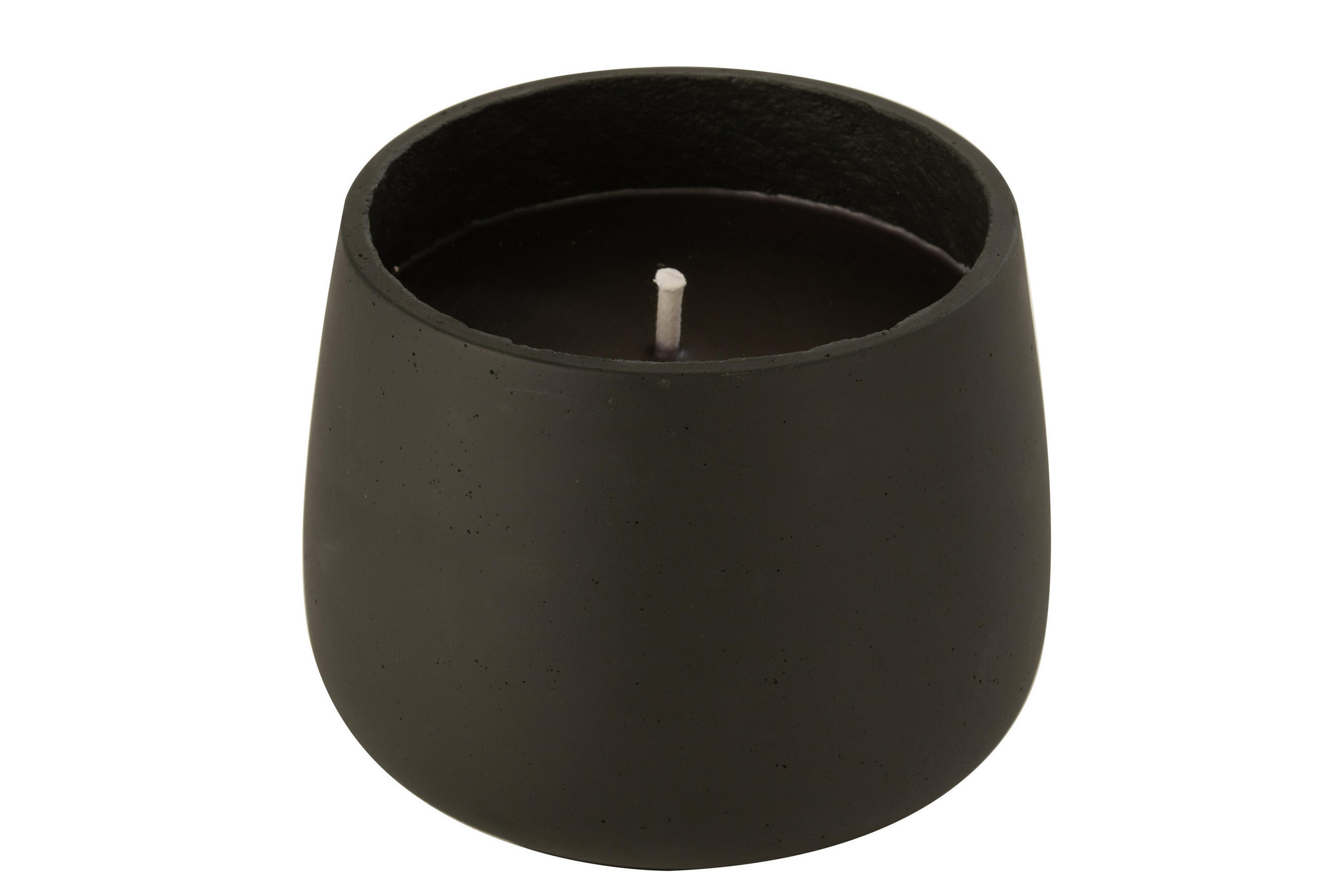 KERZEN CYRA - Zement - Schwarz - L - 48 Std. - Schwarz, Stein (20.5/16cm) - J-Line