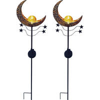 ERDSPIESSLEUCHTE 2er Set 6/85/17.5cm - Orange, Metall (17.5/6/85cm) - Luxform