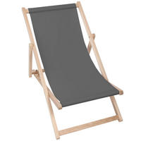 HOLZLIEGESTUHL klappbar Buchenholz Charcoal M - Dunkelgrau, Holz (54/85/92cm) - Dreamroots