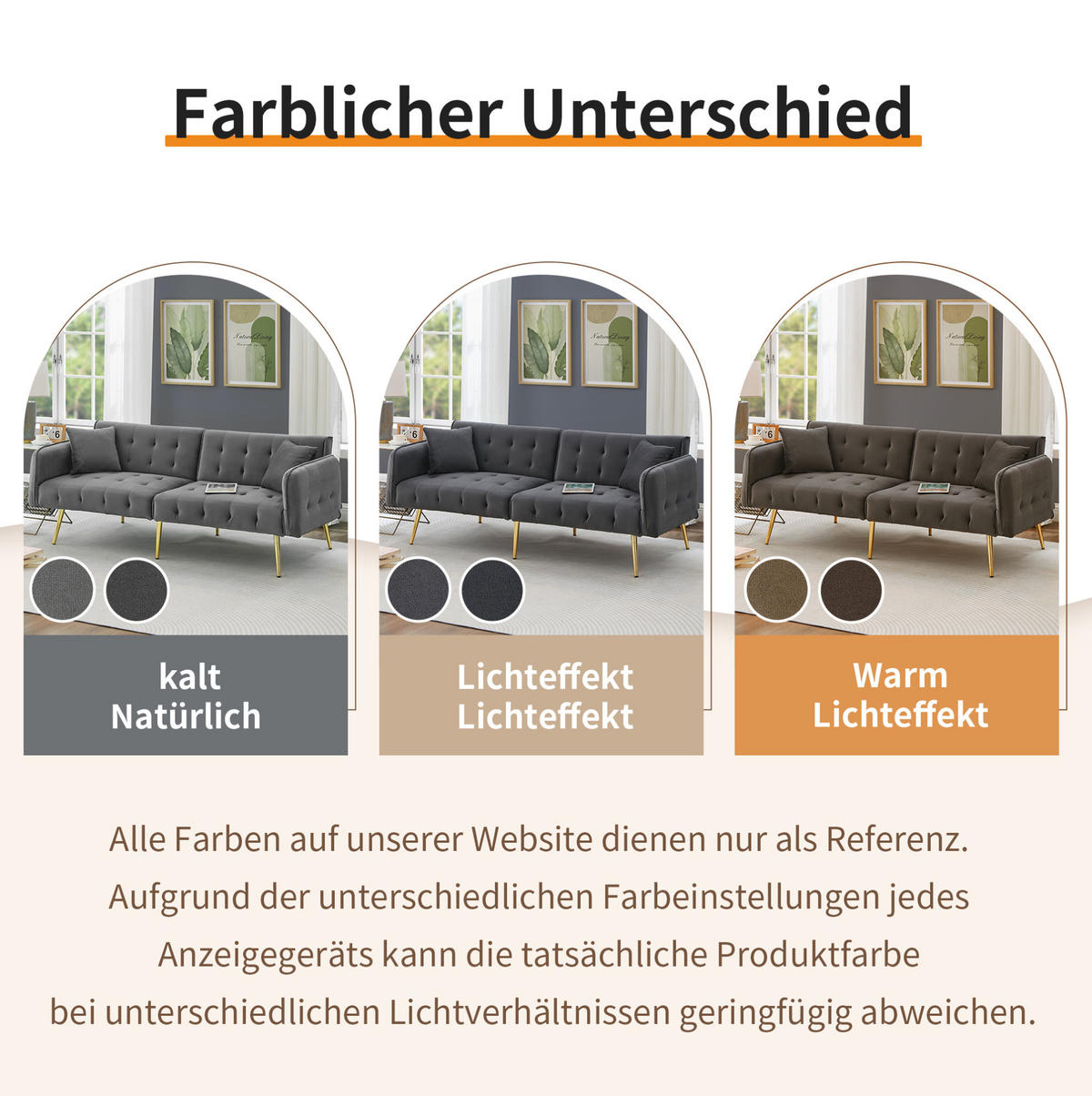 SCHLAFSOFA 215/81,5 cm Liegefläche – mit Veloursbezug und verstellbaren Armlehnen - Grau, Textil (82/70/178cm) - BEAOK