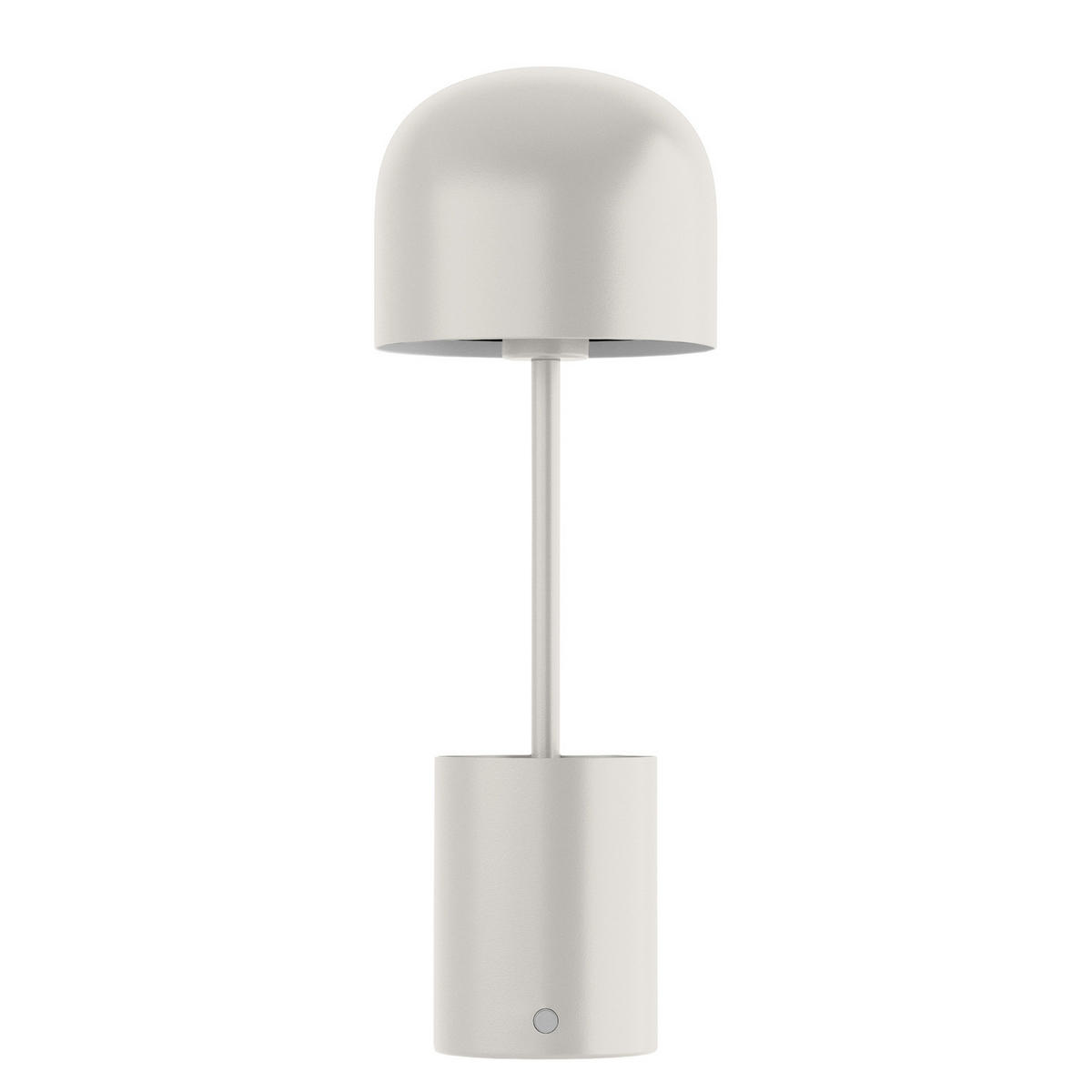AKKU-TISCHLEUCHTE - Eisen - Beige, Metall (13/13/37cm) - home24