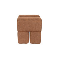 SITZHOCKER Staple Pouf/ Orange - Terracotta/Orange, Kunststoff (40/45/40cm) - Housecraft Living