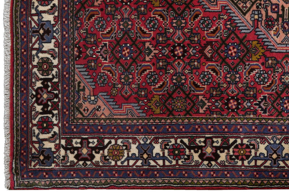 ORIENTTEPPICH handgeknüpft Assadabad Rot 187/126 cm Schurwolle - Rot, Textil (126/187cm) - Looma