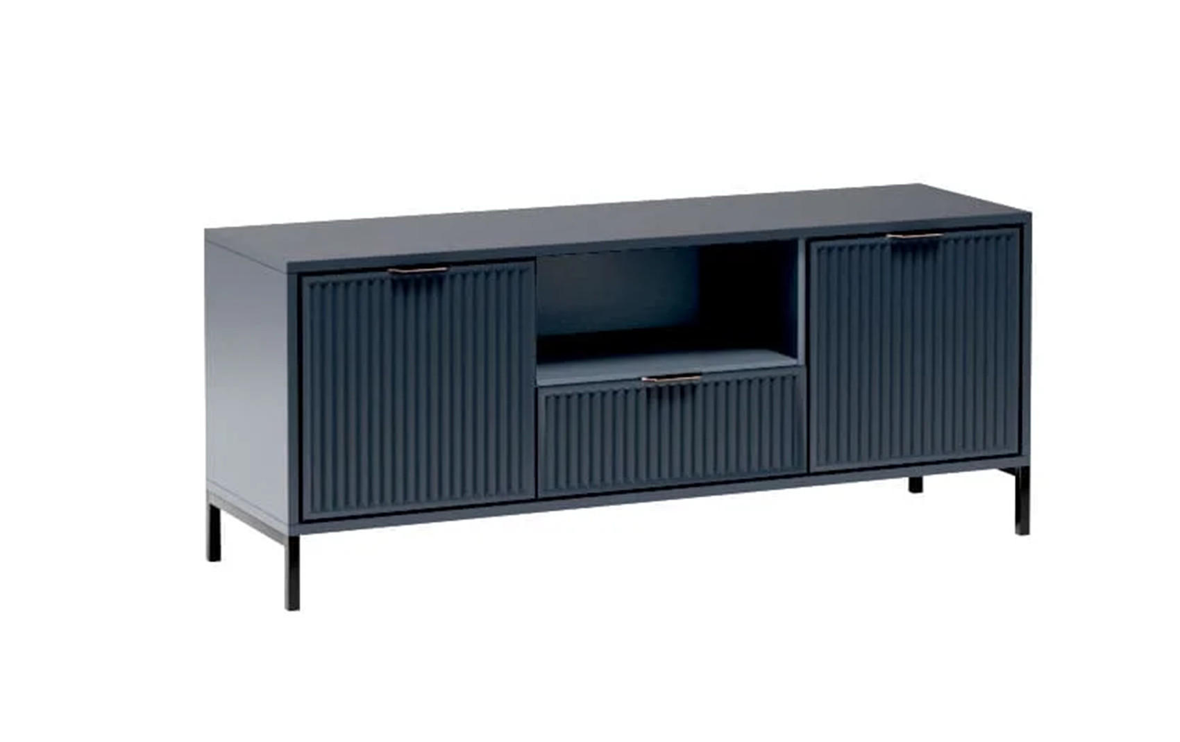Meblini Tv-Schrank Dunkelblau 135x56x41 cm