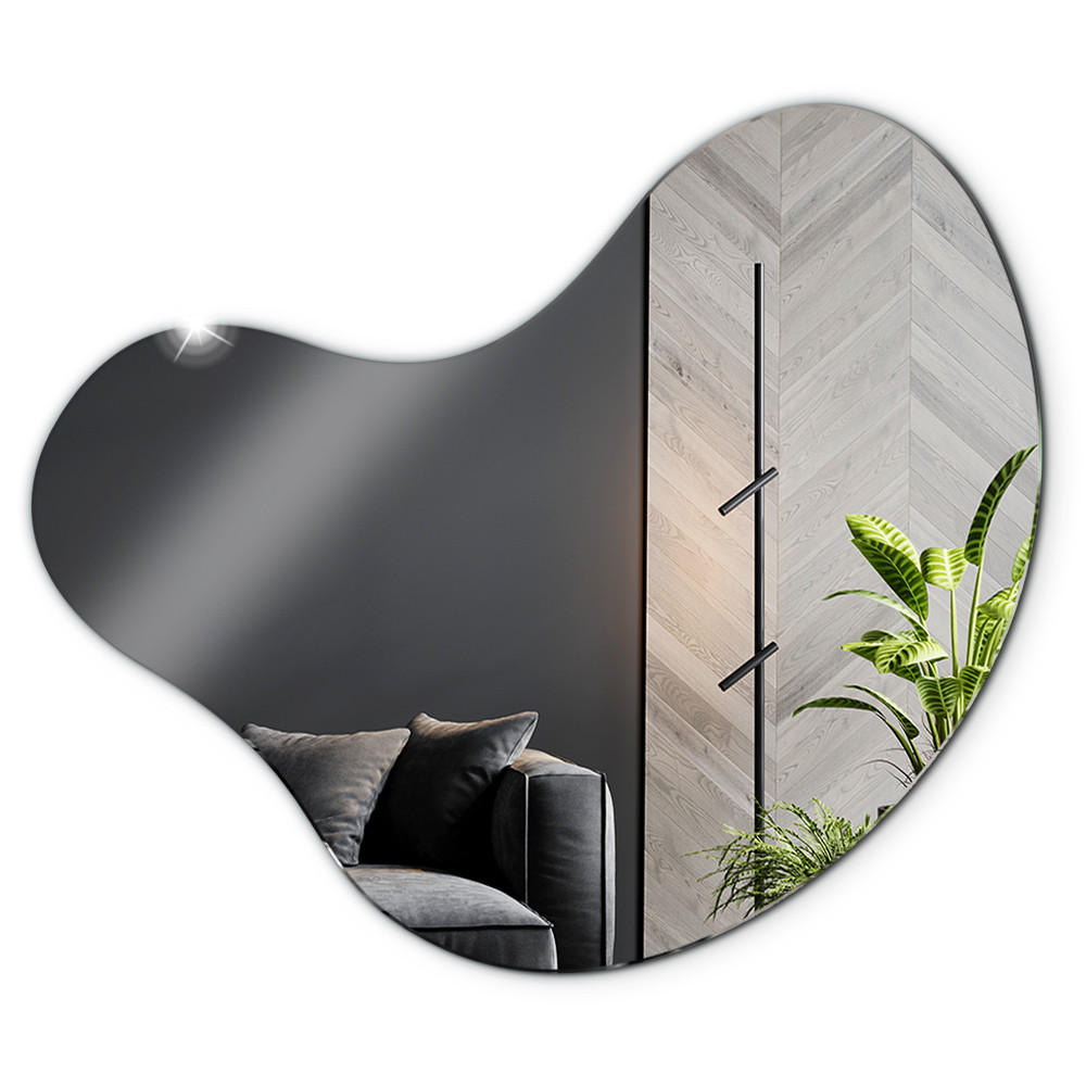 SPIEGEL 77,3 x 76,6 cm Asymmetrische Form - Transparent, Glas (77.3/77.3/0.4cm) - TULUP