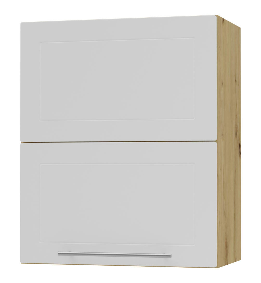 KÜCHENHÄNGESCHRANK Kvantum W8B/60 Weiß Matt / Eiche Artisan Matt 60 / 32,5 / 72cm - Eiche Artisan/Weiß, Holz/Holzwerkstoff (60/72/32.5cm) - Feldmann-Wohnen
