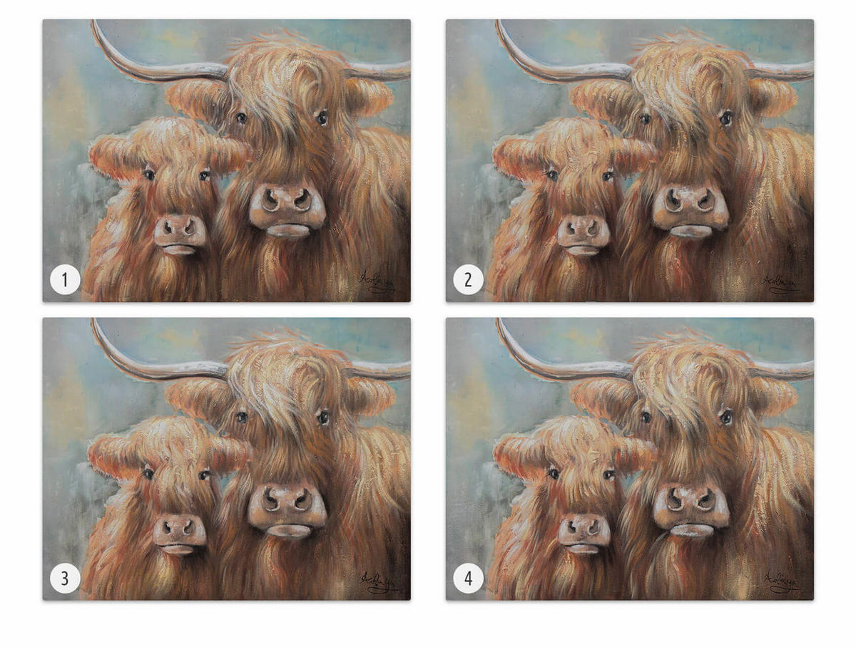 ACRYLBILD HANDGEMALT 100/75 cm - Braun, Holz/Textil (100/75cm) - KUNSTLOFT