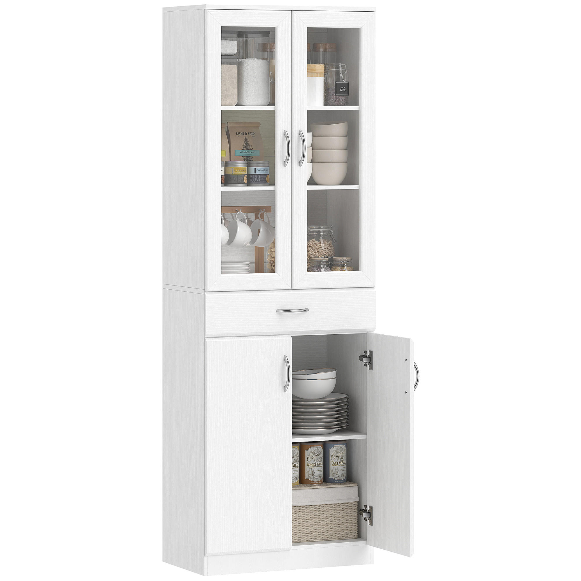 HIGHBOARD DE-08687 Weiß - Weiß, Holzwerkstoff (35/180/60cm) - ComfortXL