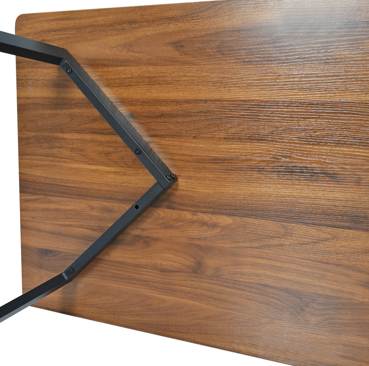 JÍDELNÍ stůl 117/68 cm, MDF, černá/ořechová - hnědá, kompozitní dřevo (117/68/75cm) - BEAOK