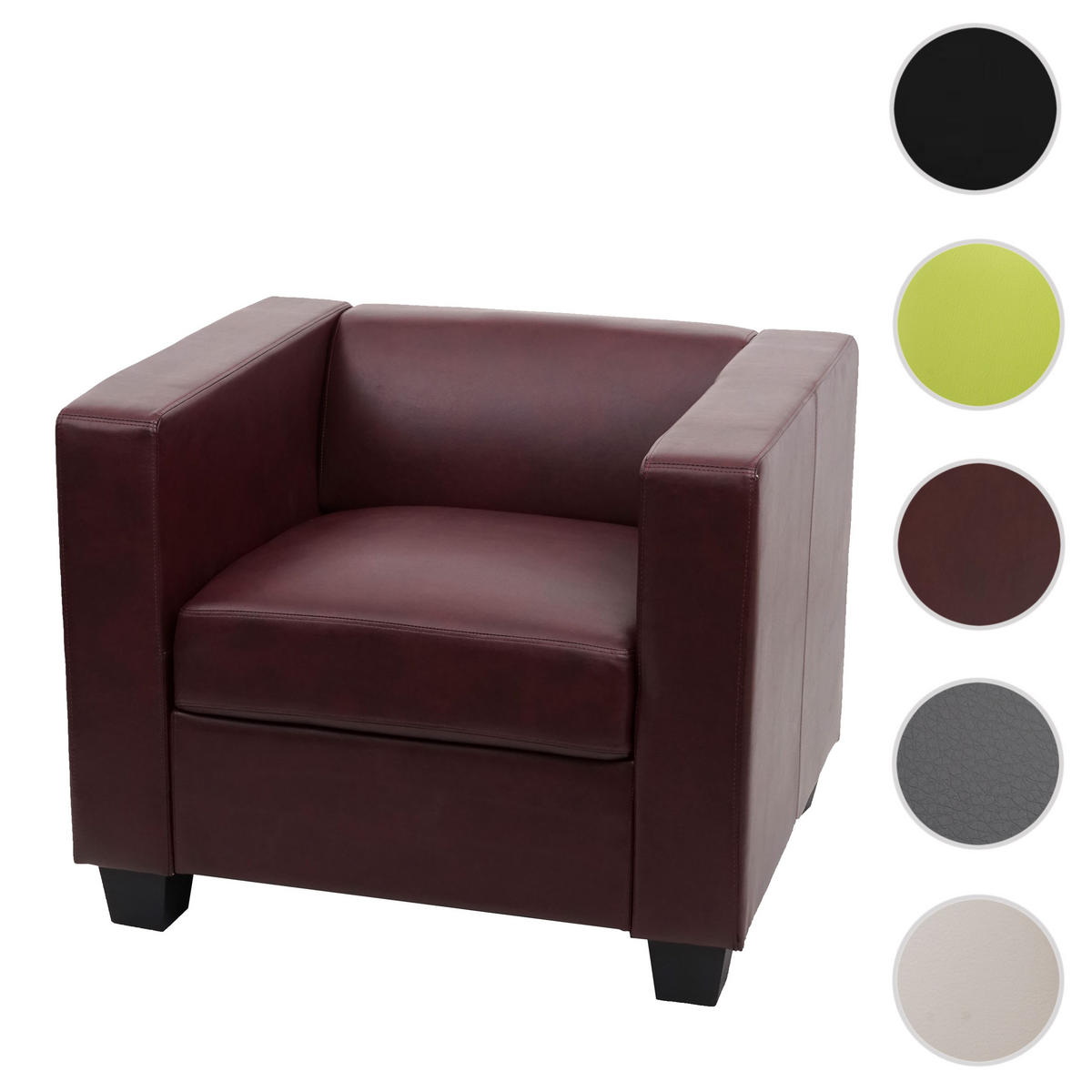 SESSEL LOUNGESESSEL Rotbraun - Rotbraun, Textil (86/70/75cm) - MCW