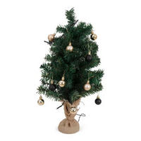 WEIHNACHTSBAUM mit Beleuchtung, 52 cm - Grün, Kunststoff (18/52cm) - dasmöbelwerk