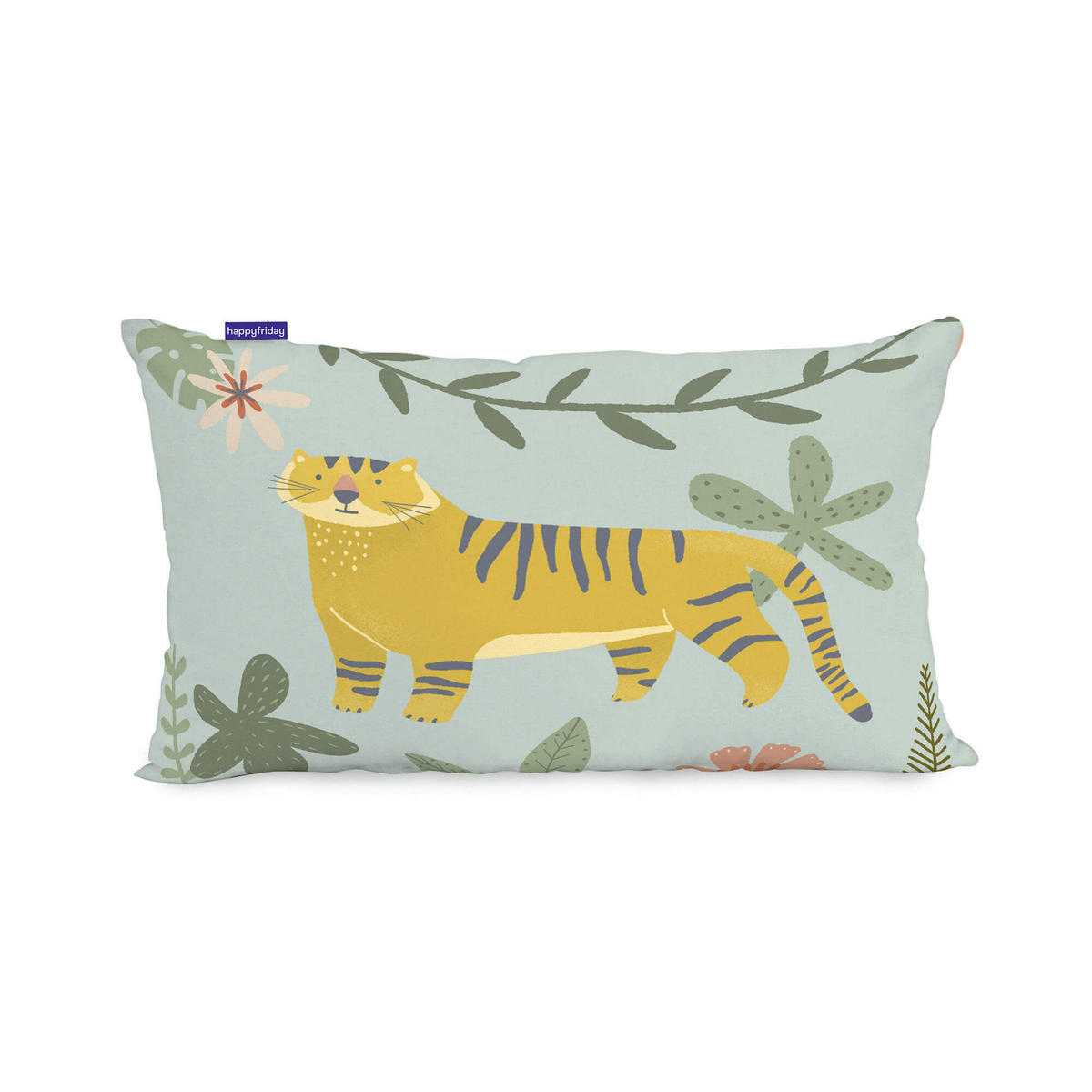 KISSENBEZUG jungle life 50x30 cm mehrfarbig - Multicolor, Textil (50/30cm) - Happy Friday