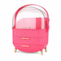 KOSMETIK ORGANIZER Kaelis 29/19/38 cm - Rosa, Kunststoff (19/38/29cm) - ZMH
