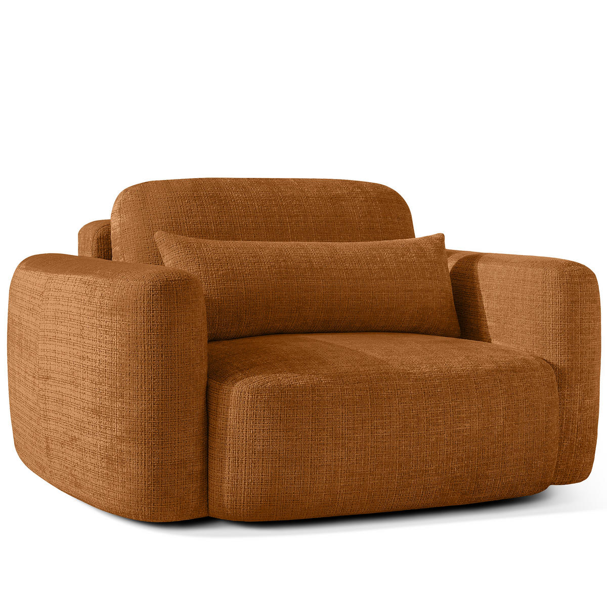SESSEL ELOSA - Rot, Holz/Textil (145/85/115cm) - KONSIMO®