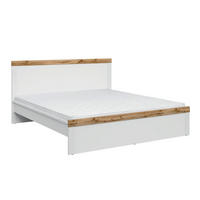 KREVET 180/200 Hella Bijelo i drvo - bijela, drvni materijal (180/200cm) - Petits-meubles