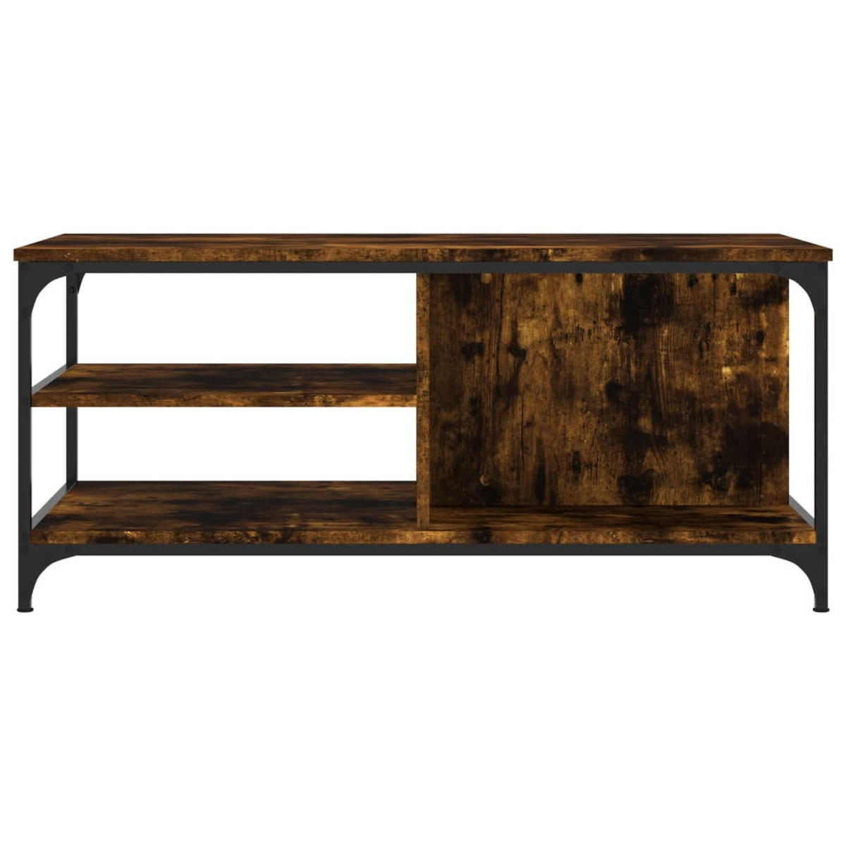 COUCHTISCH Räuchereiche 100x50x45 cm Holzwerkstoff - Braun, Holzwerkstoff (100/50/45cm) - furnicato