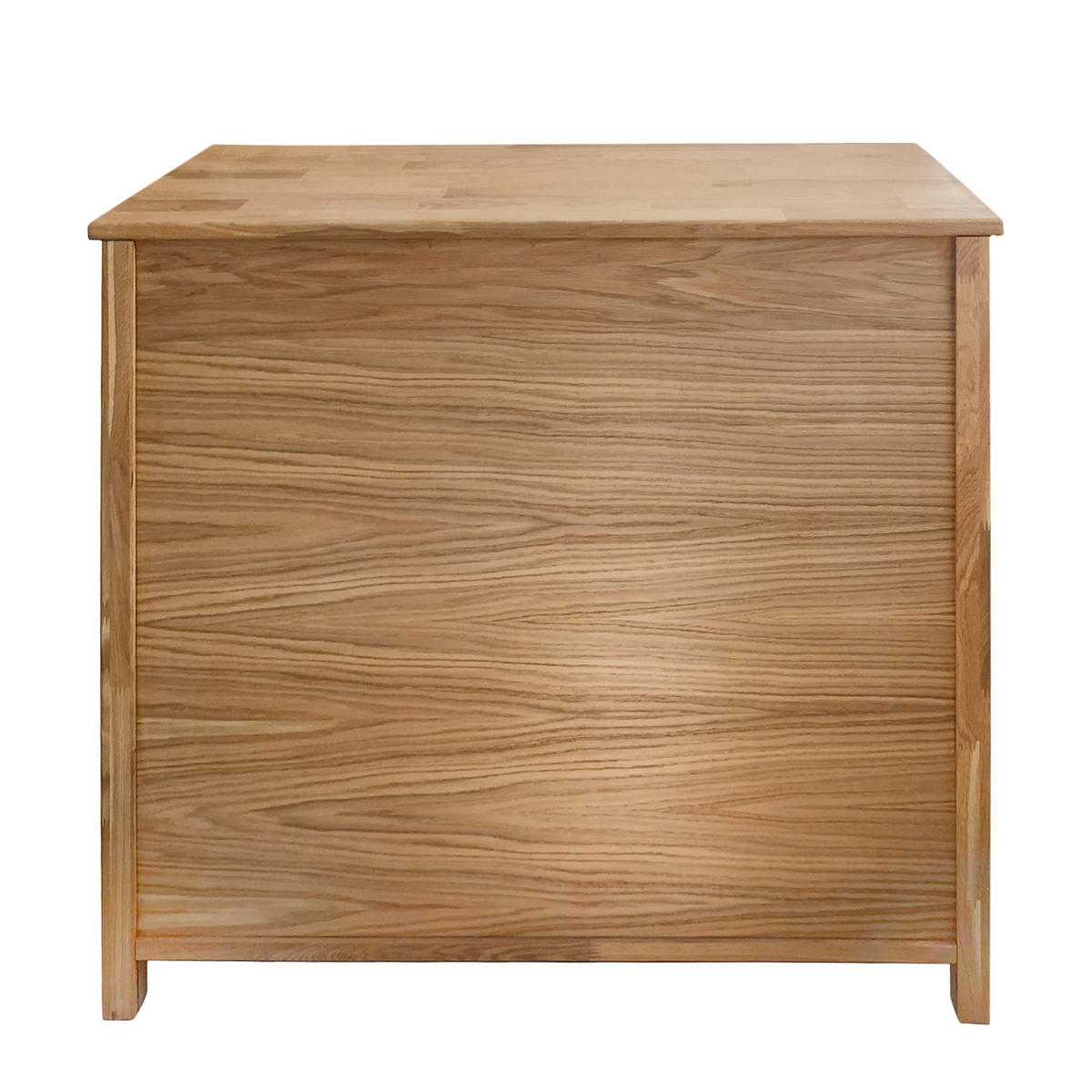 KOMMODE - Eiche massiv - Eichefarben, Holz (90/90/40cm) - home24