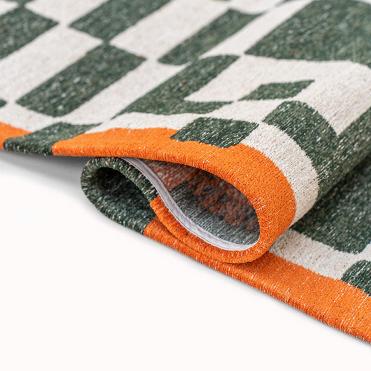 TEPPICH Deep Green Craft Chess 200/280 cm - Grün, Kunststoff/Textil (200/280cm) - Louis De Poortere