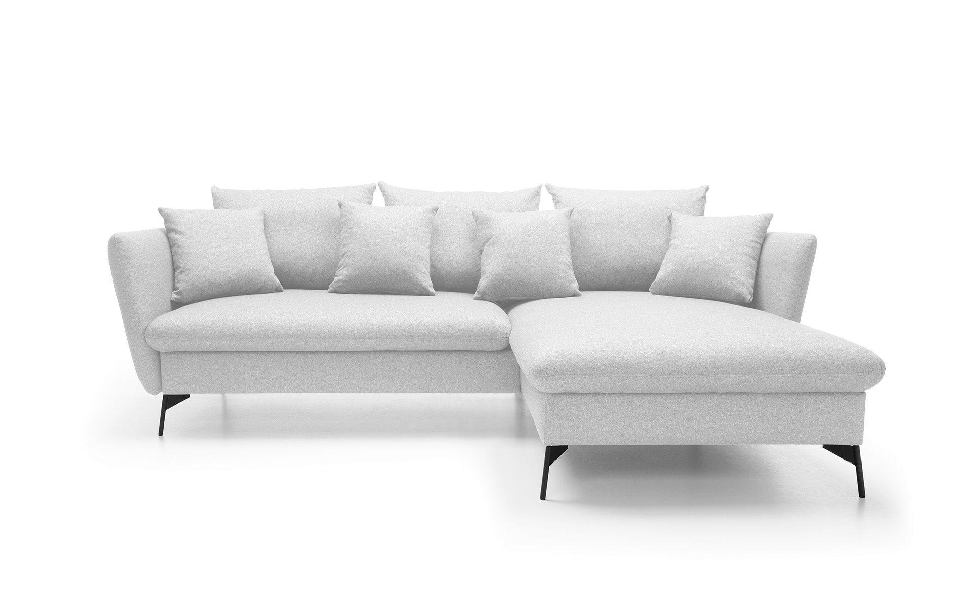 Masseno Ecksofa Grau 258x167 cm