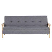 SCHLAFSOFA Polsterbezug Grau Tjorn - Grau, Textil (204/84/85cm) - Beliani