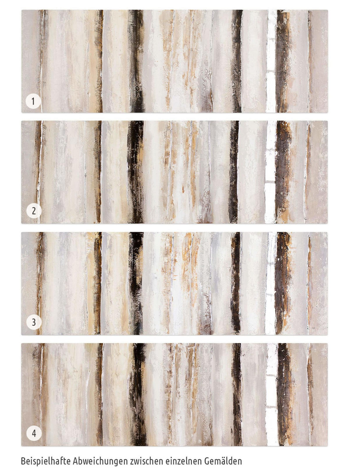 ÖLGEMÄLDE 150/50 cm - Beige/Braun, Holz/Textil (150/50cm) - KUNSTLOFT