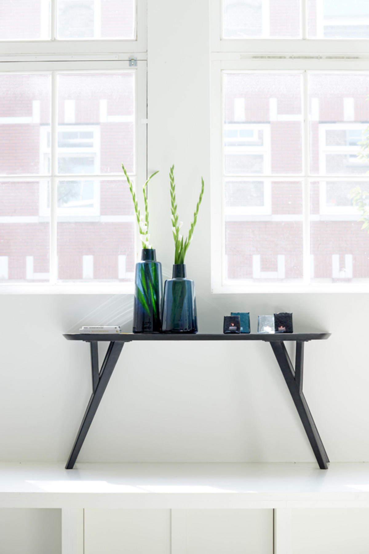 KONSOLENTISCH Quenza Schwarz 160/44/82 cm - Schwarz, Holz (44/82/160cm) - Light & Living
