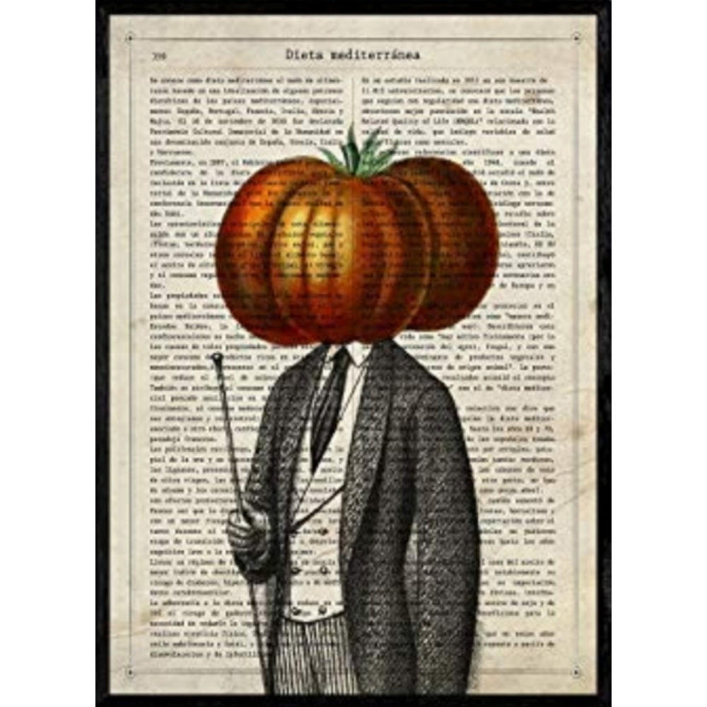 POSTER Menschliches Gemüse – Herr Tomate A4 Rahmenlos - Klar, Papier (29.7/5/21cm) - Nacnic