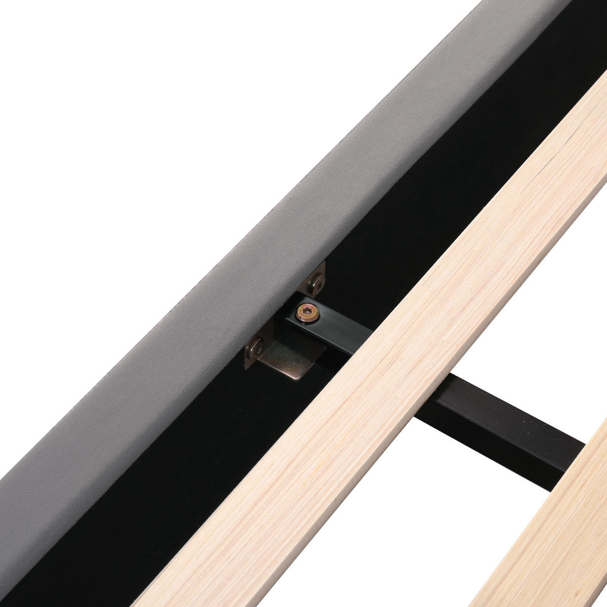 STAURAUMBETT 180/200 cm DE-00073, in Grau, 2 Schubladen - Grau, Holz (180/200cm) - ComfortXL