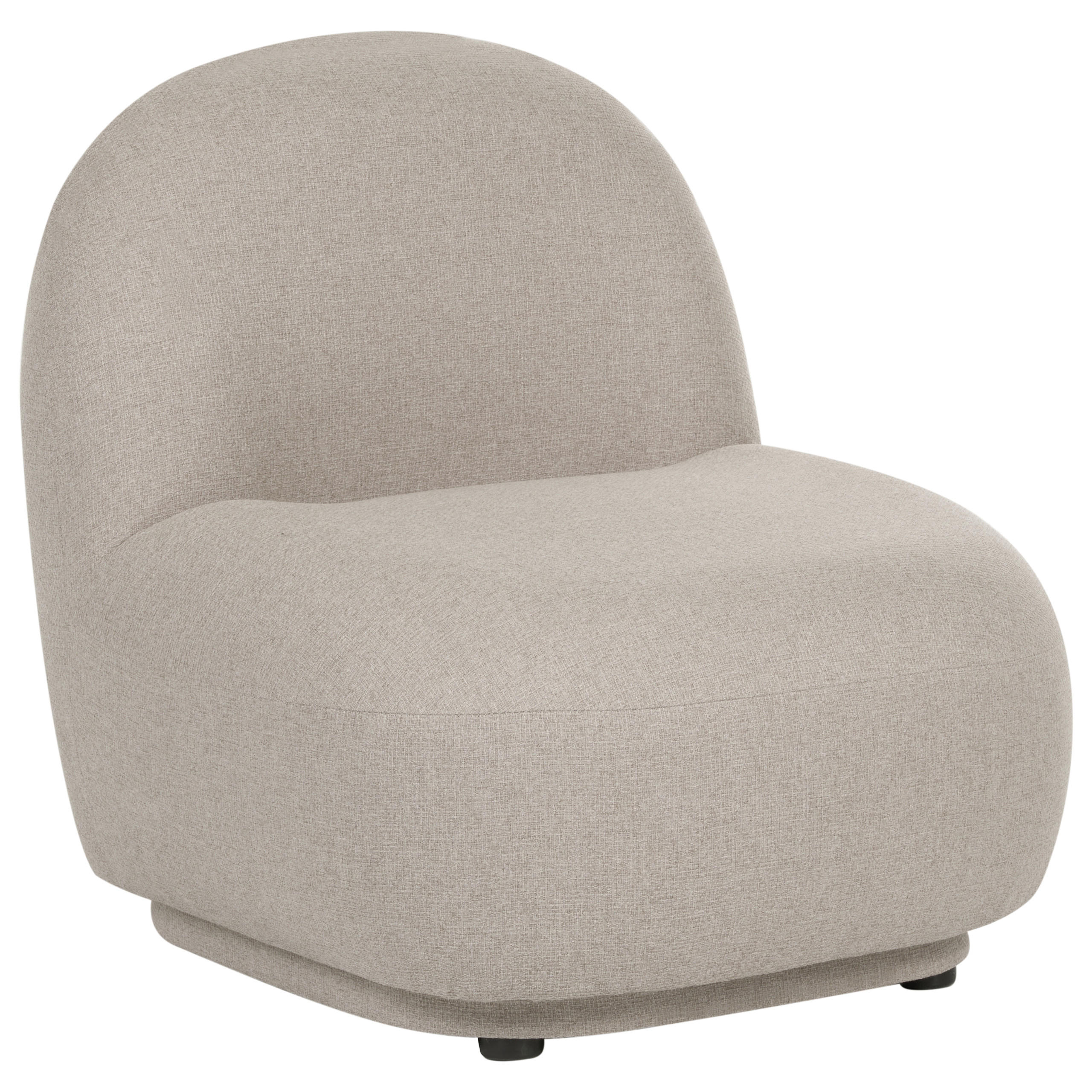SESSEL Stoff Beige Lovberg - Beige, Textil (71/74/80cm) - Beliani