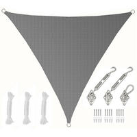 SONNENSEGEL Luftdurchlässig 200 cm Grau - Grau, Kunststoff (200/200cm) - Amanka
