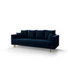 SOFA KRISTI mit Schlaffunktion ITAKA 11 Sofa mit Stauraum - Dunkelblau, Textil (90/87/230cm) - Bedante