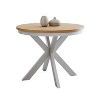 ESSTISCH modern BELLAMI Weiß - Eiche Artisan, Holzwerkstoff (100/100/75cm) - Compleo24