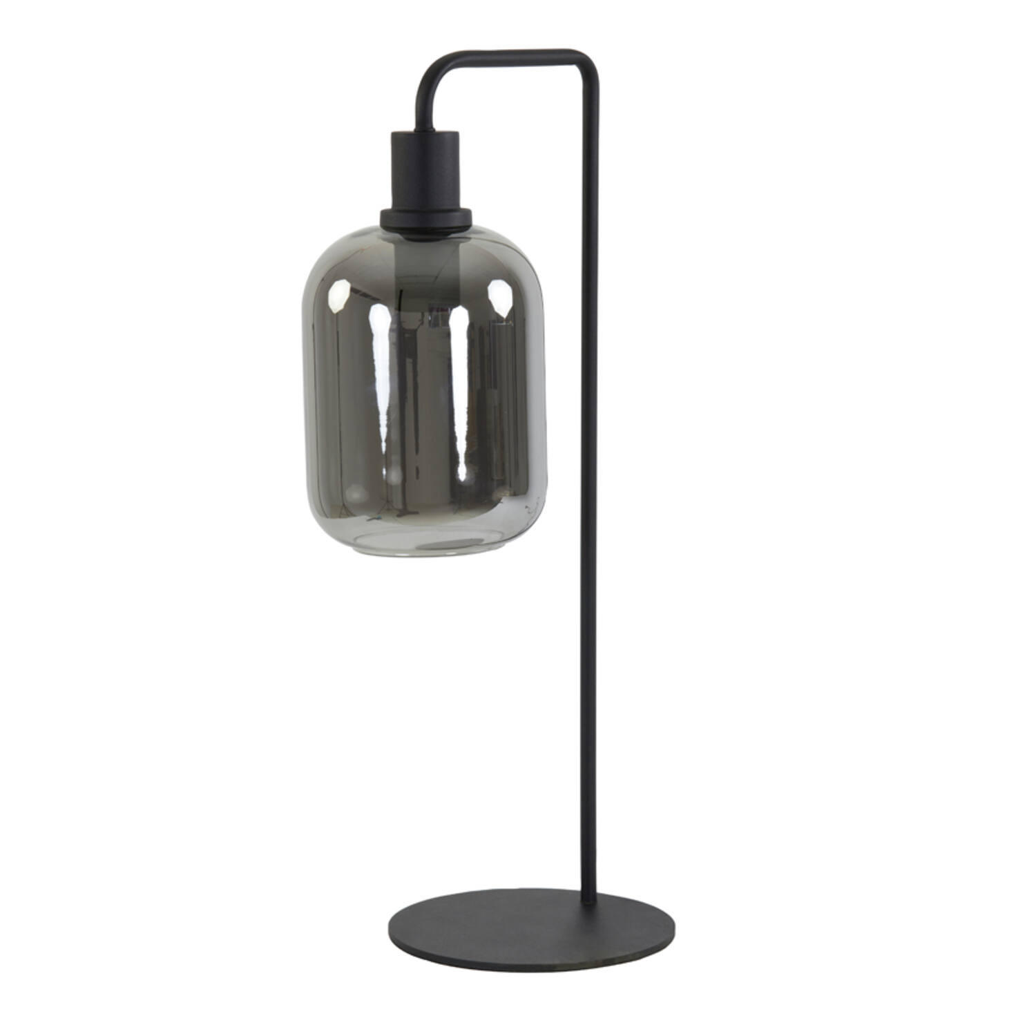 TISCHLAMPE Lekar Grau Ø26/60 cm - Grau, Metall (26/20/60cm) - Light & Living