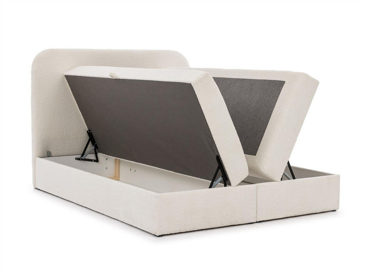 BOXBETT Amador Premium - Beige, Holzwerkstoff/Textil (180/220cm) - Fun Möbel