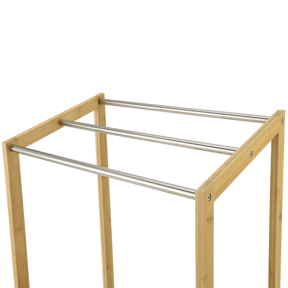 HANDTUCHSTÄNDER Kautokeino - Naturfarben, Holz (51/85/31cm) - [en.casa]