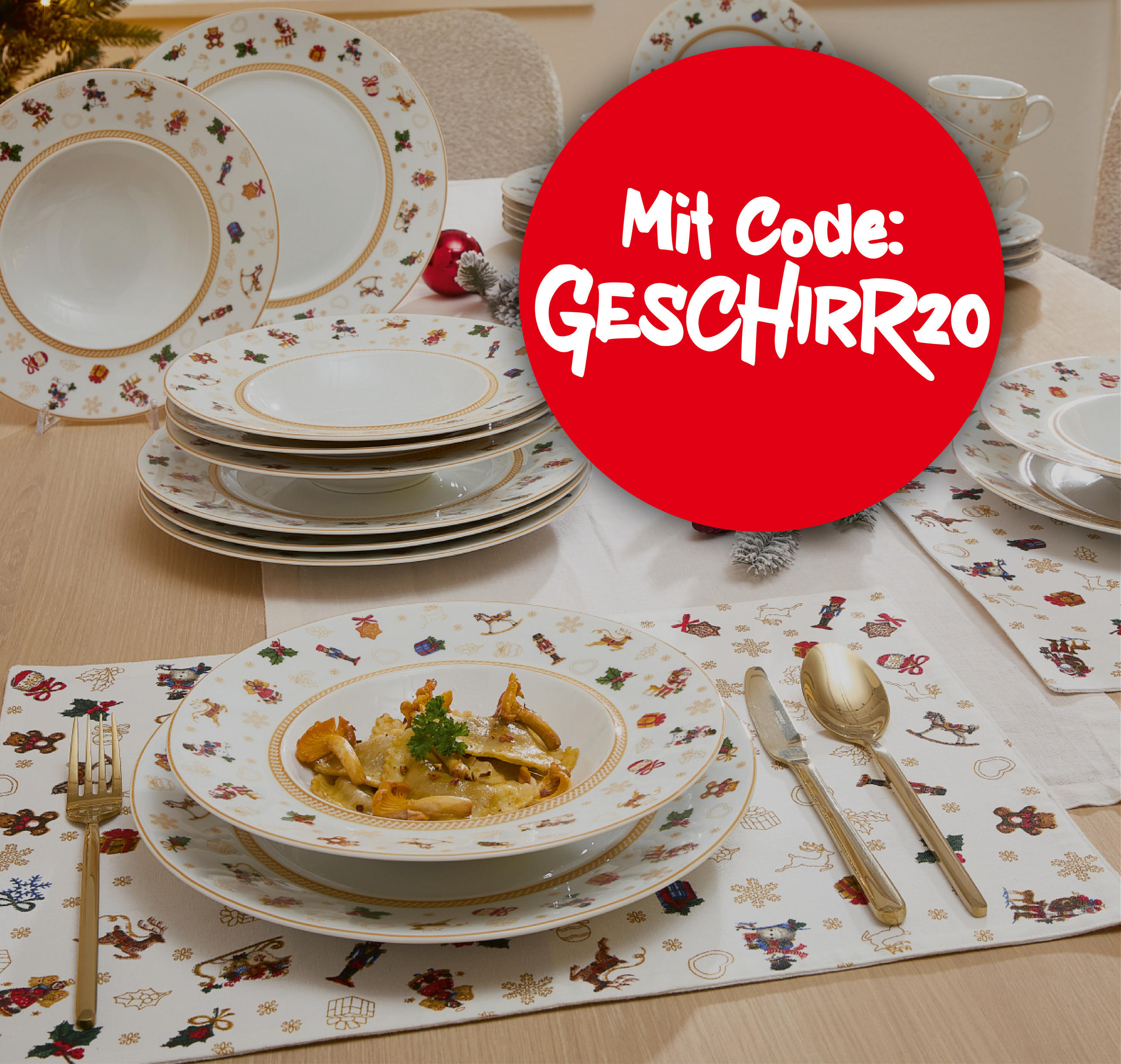 Mit Code: GESCHIRR20