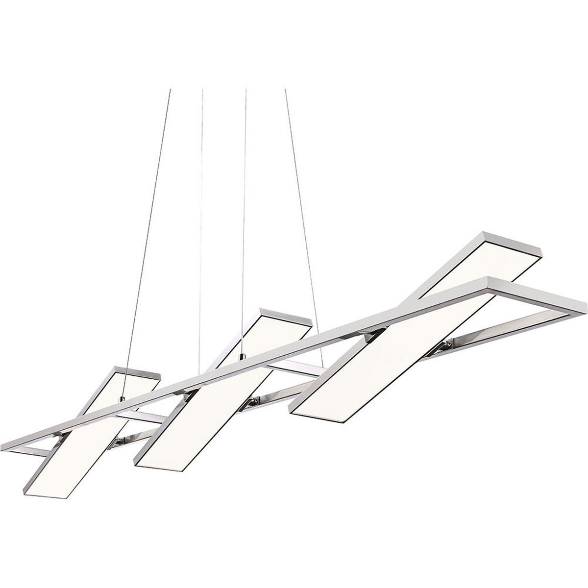 LED HÄNGELEUCHTE SAVINJA Silber - Silberfarben, Metall (153/17/120cm) - Globo Lighting