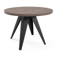 ESSTISCH Alma, Tisch mit Ausziehfunktion, 100 cm, Schwarz+Anthracite Sherman - Eichefarben/Schwarz, Metall (100/100/76cm) - Beautysofa