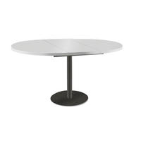 ESSTISCH Borte Icy Weiß / Graphit 100/138 / 100 / 76cm - Graphitfarben/Weiß, Holz/Holzwerkstoff (100/100/76cm) - Feldmann-Wohnen
